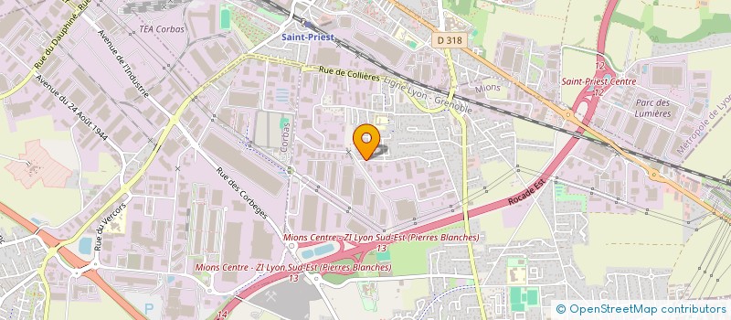 localisation de l'entreprise MADAME KENZA BEKKAI  MIONS