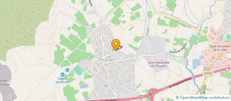 localisation de l'entreprise MADAME KENZA BEN HAMMOU  POUSSAN