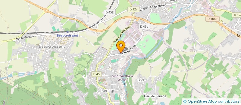 localisation de l'entreprise MADAME KENZA BEN LARBI  RENAGE