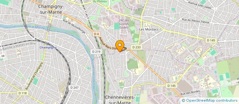 localisation de l'entreprise MADAME KENZA BENKIRANE  CHENNEVIERES-SUR-MARNE