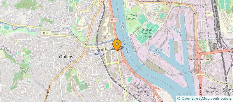 localisation de l'entreprise MADAME KENZA BENRABAH  OULLINS-PIERRE-BENITE