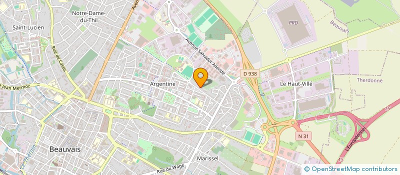 localisation de l'entreprise MADAME KENZA BOUAOUINA  BEAUVAIS