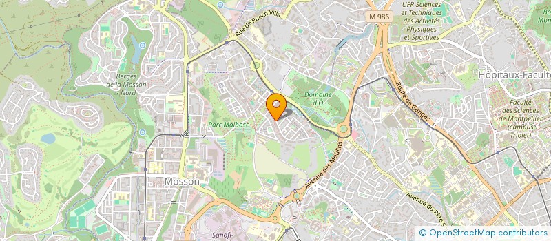 localisation de l'entreprise MADAME KENZA BOUVERET à MONTPELLIER