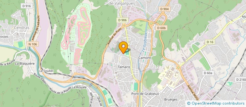 localisation de l'entreprise MADAME KENZA BOUZIANE  ALES