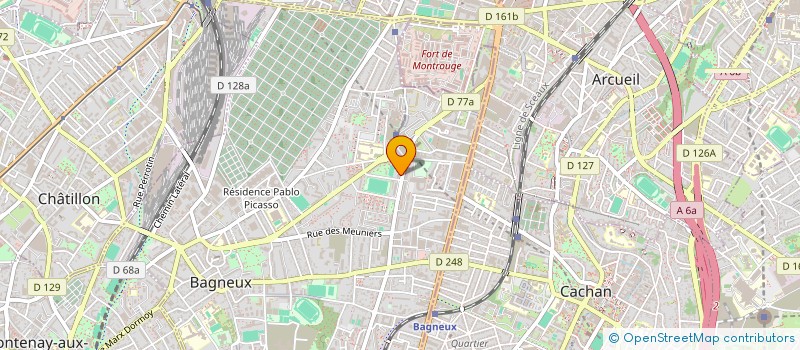 localisation de l'entreprise MADAME KENZA CHERGUI  BAGNEUX