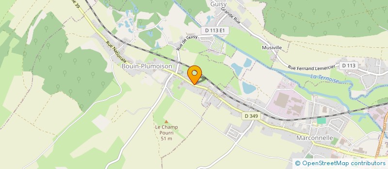 localisation de l'entreprise MADAME KENZA DEMEULEMESTERE  BOUIN-PLUMOISON