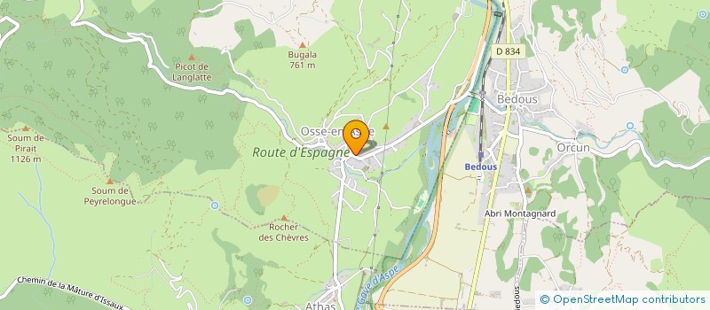 localisation de l'entreprise MADAME KENZA DERGAMOUN  OSSE-EN-ASPE