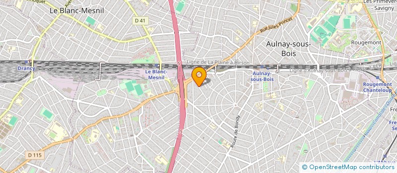 localisation de l'entreprise MADAME KENZA HAMACHE  AULNAY-SOUS-BOIS