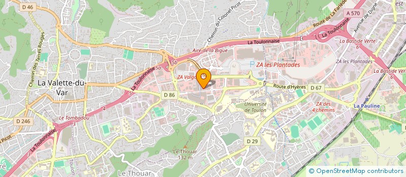 localisation de l'entreprise MADAME KENZA KAIS à LA VALETTE-DU-VAR