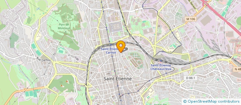 localisation de l'entreprise MADAME KENZA KECHROUD  SAINT-ETIENNE