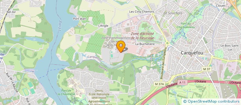 localisation de l'entreprise MADAME KENZA LE CALVE à CARQUEFOU