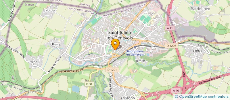 localisation de l'entreprise MADAME KENZA LECH'HAB  SAINT-JULIEN-EN-GENEVOIS