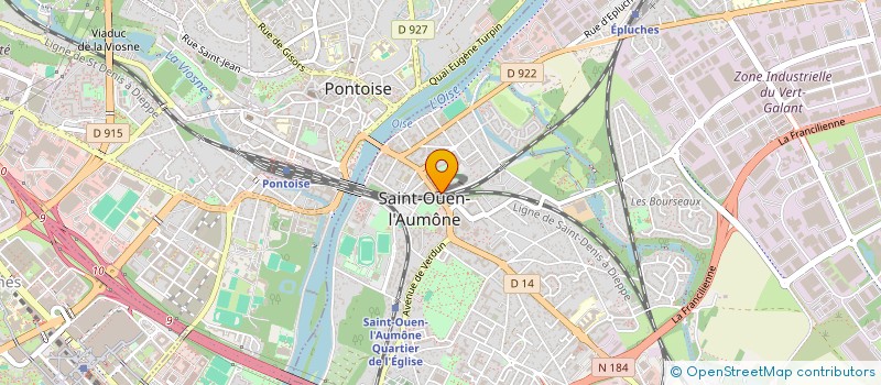 localisation de l'entreprise MADAME KENZA LERAY  SAINT-OUEN-L'AUMONE