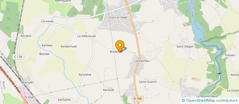 localisation de l'entreprise MADAME KENZA MAINGUENEAU  BRECH