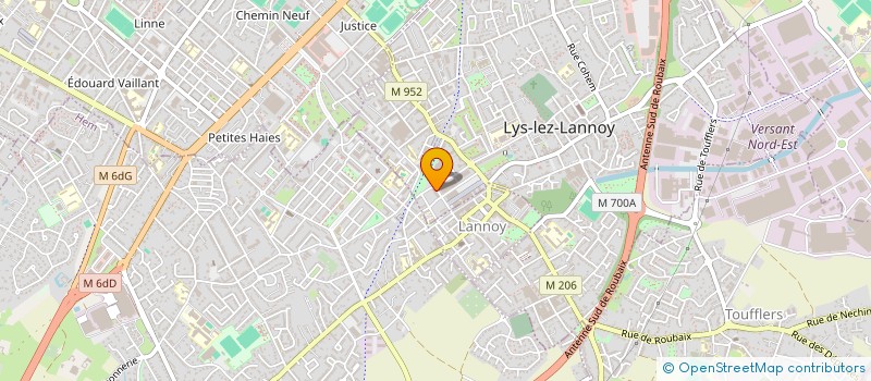 localisation de l'entreprise MADAME KENZA MARES  LYS-LEZ-LANNOY