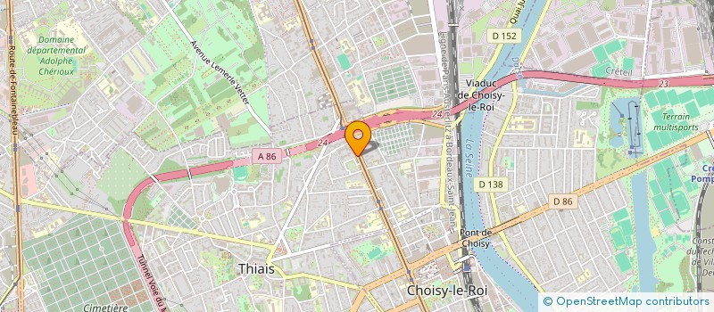 localisation de l'entreprise MADAME KENZA MESSAOUDI  THIAIS