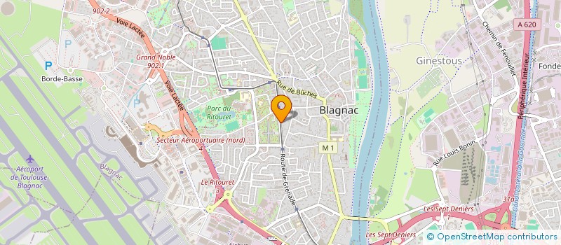 localisation de l'entreprise MADAME KENZA MIQUEL  BLAGNAC