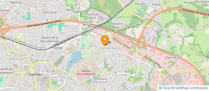 localisation de l'entreprise MADAME KENZA MOHAMED à VANNES