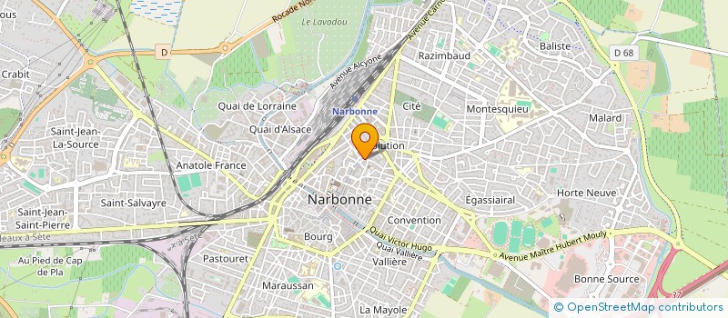 localisation de l'entreprise MADAME KENZA MRANI ALAOUI à NARBONNE