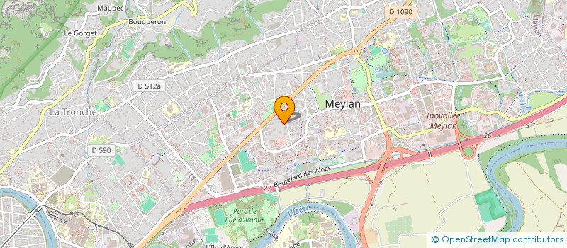 localisation de l'entreprise MADAME KENZA OUARDI  MEYLAN