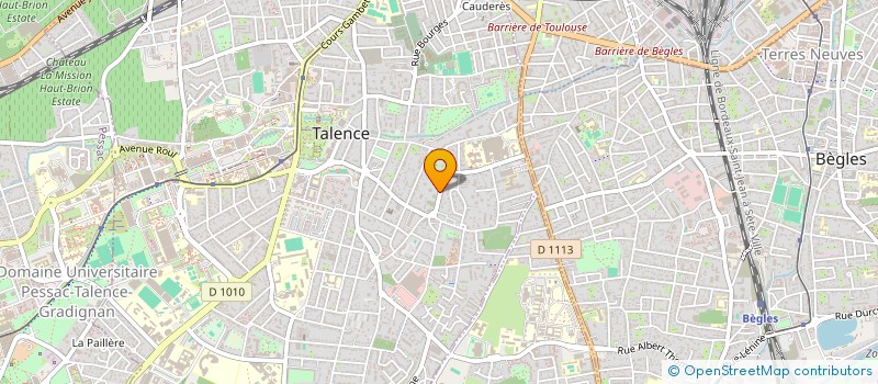 localisation de l'entreprise MADAME KENZA RIGODON  TALENCE