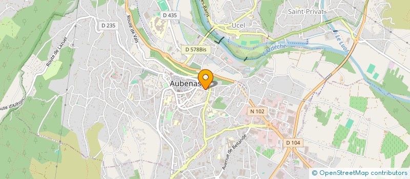 localisation de l'entreprise MADAME KENZA SADIKI à AUBENAS