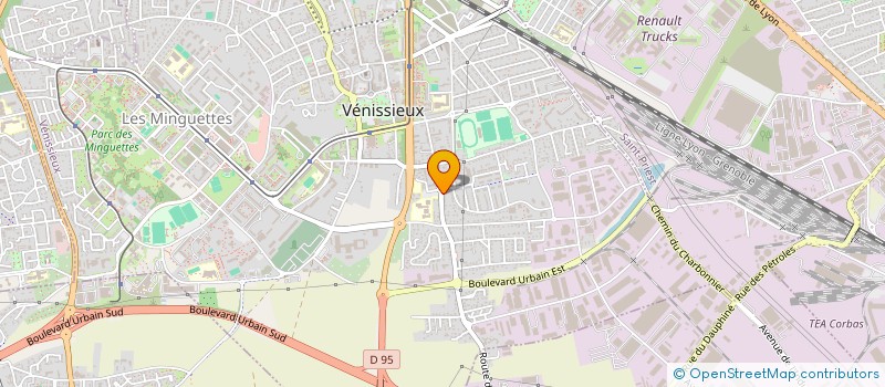 localisation de l'entreprise MADAME KENZA SAHLI  VENISSIEUX