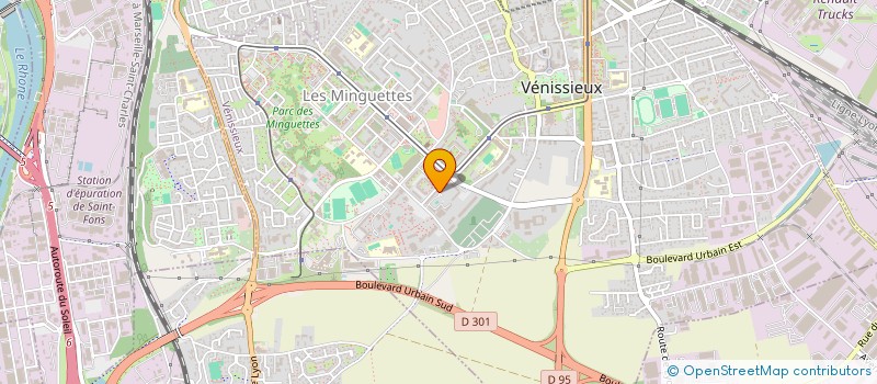 localisation de l'entreprise MADAME KENZA SAIF  VENISSIEUX