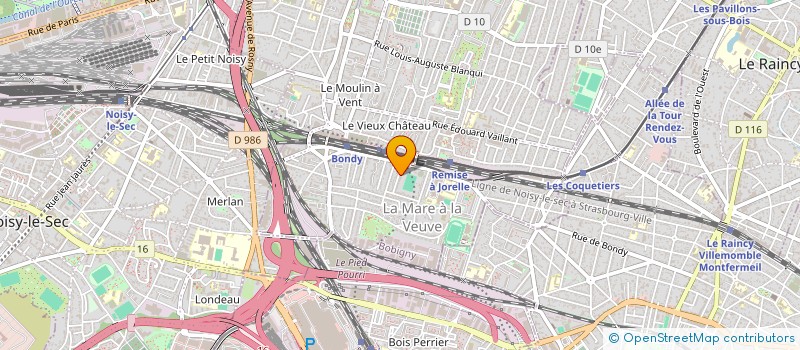 localisation de l'entreprise MADAME KENZA SAOUDI  BONDY