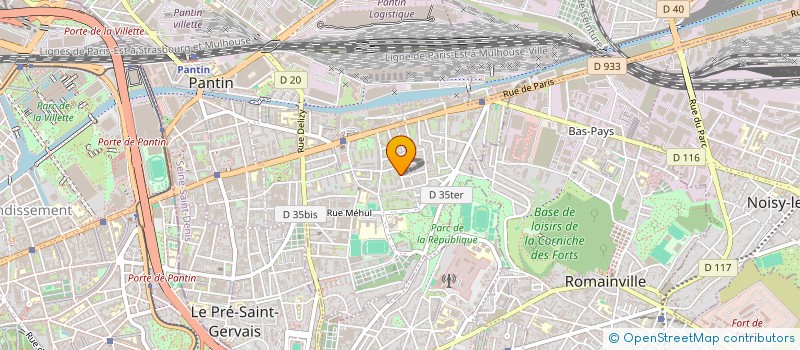 localisation de l'entreprise MADAME KENZA SI HALI  PANTIN