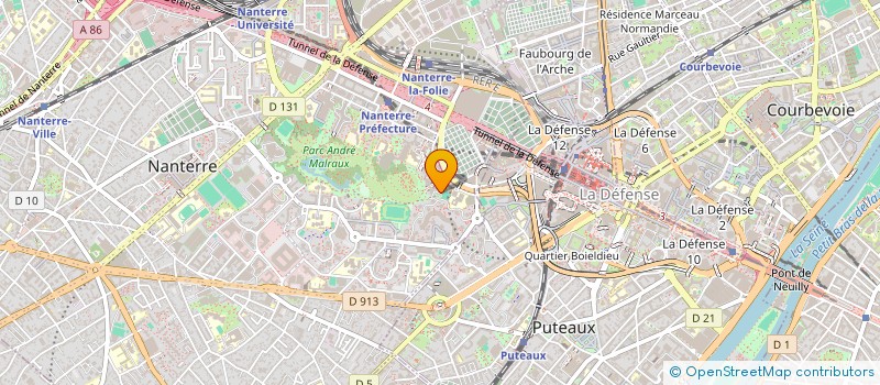 localisation de l'entreprise MADAME KENZA SIBARI à NANTERRE