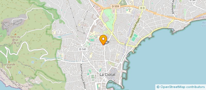 localisation de l'entreprise MADAME KENZA TAGGAE  LA CIOTAT