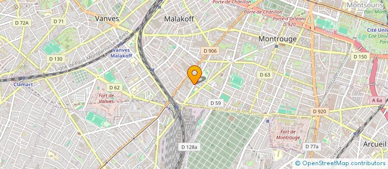 localisation de l'entreprise MADAME KENZA WAHBI MERNISSI  MONTROUGE