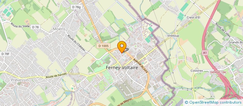 localisation de l'entreprise MADAME KENZA ZEBBAR à FERNEY-VOLTAIRE