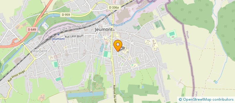 localisation de l'entreprise MADAME KENZA ZERROUKI  JEUMONT