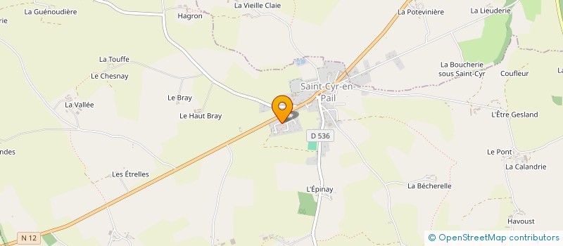 localisation de l'entreprise MADAME KEREN BODJRENOU  SAINT-CYR-EN-PAIL