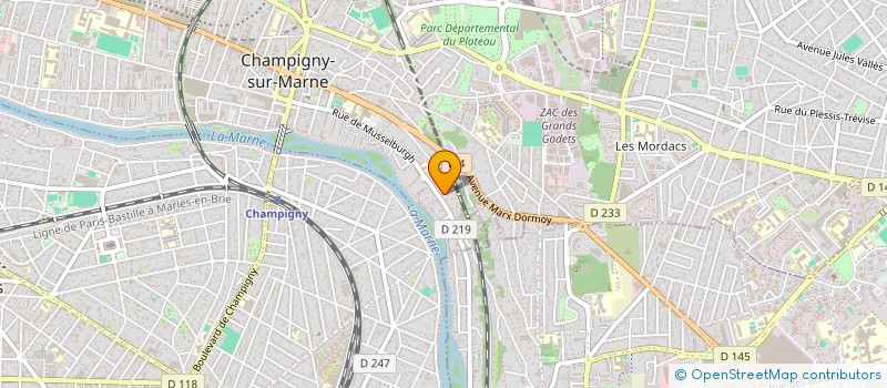 localisation de l'entreprise MADAME KEREN SMADJA  CHAMPIGNY-SUR-MARNE