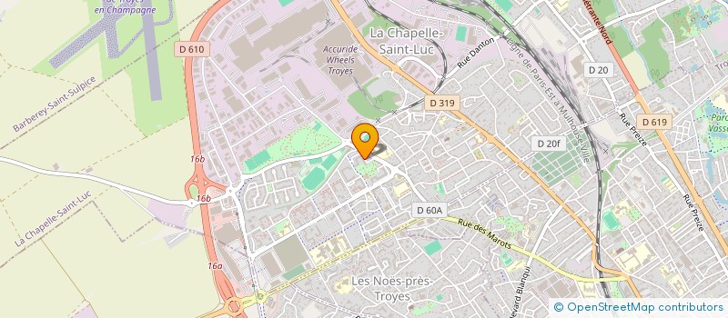 localisation de l'entreprise MADAME KERENE ZANNOU  LA CHAPELLE-SAINT-LUC