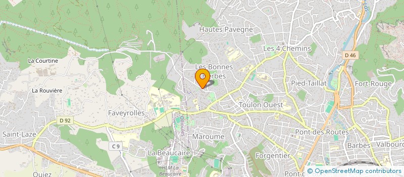 localisation de l'entreprise MADAME KERGINA ELEODORE  TOULON