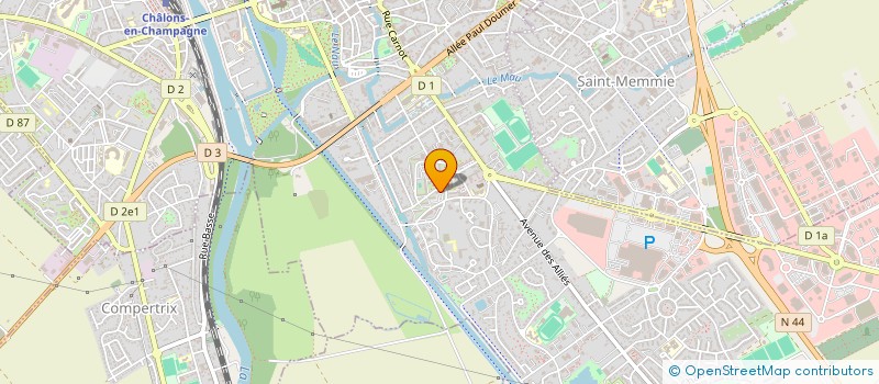 localisation de l'entreprise MADAME KERLINE JEAN  CHALONS-EN-CHAMPAGNE