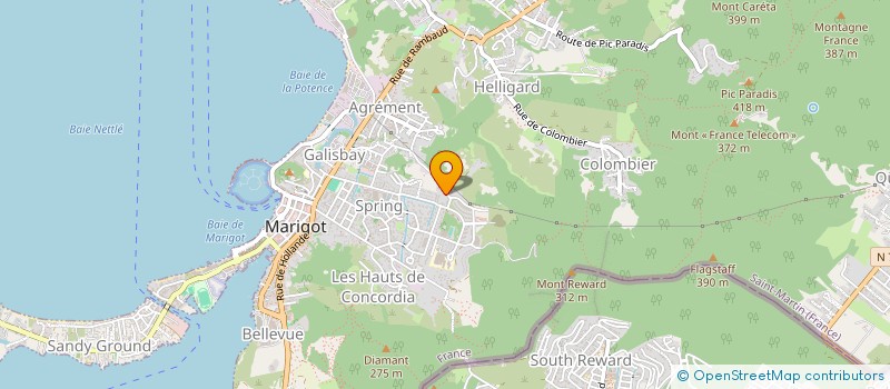 localisation de l'entreprise MADAME KERLINE MALBRANCHE  SAINT MARTIN