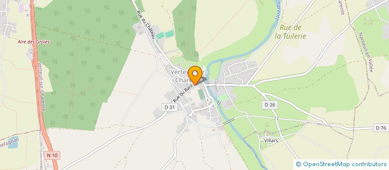 localisation de l'entreprise MADAME KERRIE CHAMBERS à VERTEUIL-SUR-CHARENTE