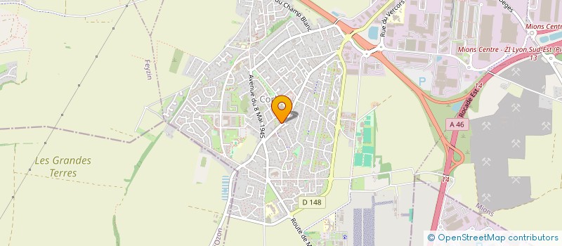 localisation de l'entreprise MADAME KERSTINE DASSONVILLE  CORBAS