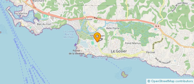 localisation de l'entreprise MADAME KESIA LINDOR  LE GOSIER