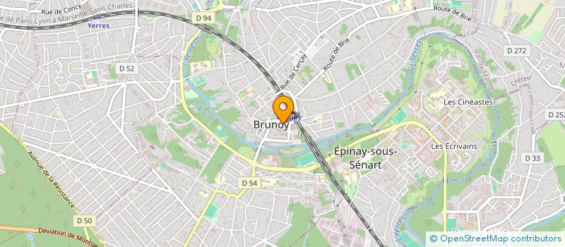 localisation de l'entreprise MADAME KESSIE GUILLAUME  BRUNOY