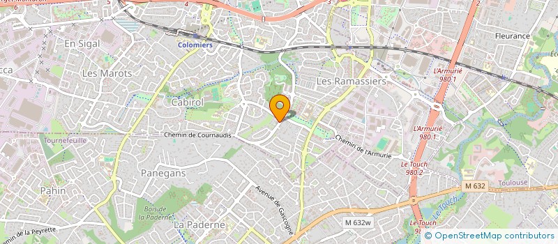 localisation de l'entreprise MADAME KESSY MARTIN à COLOMIERS