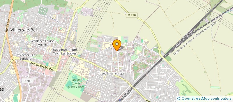 localisation de l'entreprise MADAME KETCHLOVE EXANTUS  VILLIERS-LE-BEL