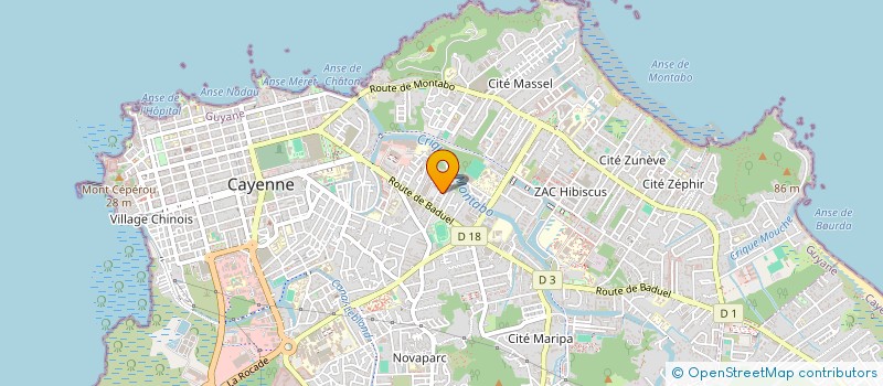 localisation de l'entreprise MADAME KETCIA AZOR  CAYENNE