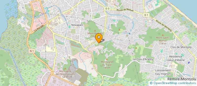 localisation de l'entreprise MADAME KETLYN CONCEICAO DE OLIVEIRA  CAYENNE