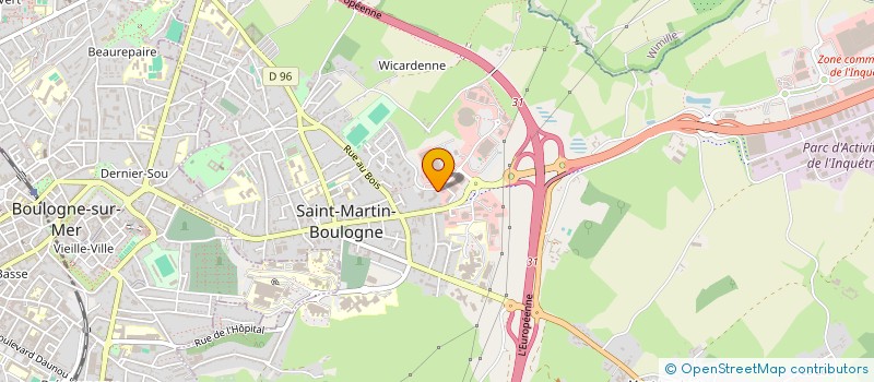 localisation de l'entreprise MADAME KETTY BOURGOIS à SAINT-MARTIN-BOULOGNE